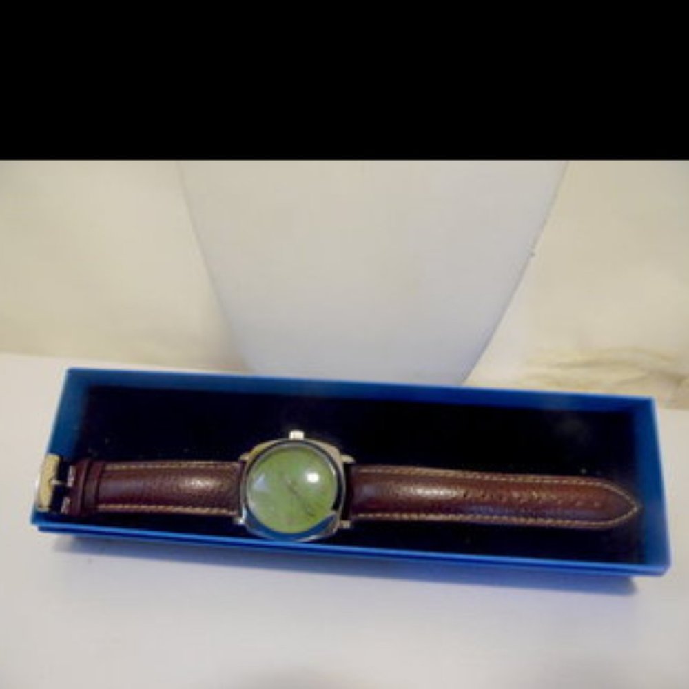 Joan Rivers Classic Brown Leather Watch